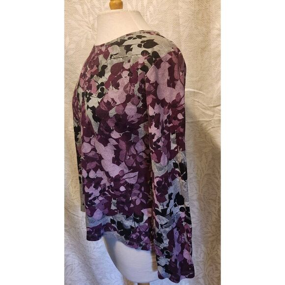 F63  Croft & Barrow people floral t Shirt - Picture 7 of 9